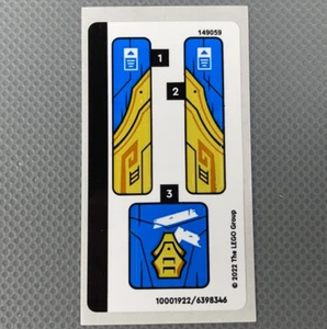 Foglio Adesivo per LEGO Set 71768 Decalcomanie Moto Ninjago Jay's Golden Dragon - Foto 1 di 3