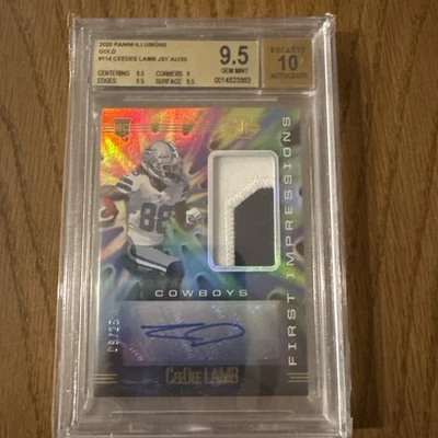 2020 Illusions 114 First Impression RC Auto Ceedee Lamb RPA /25 Cowboys - Image 1 of 2
