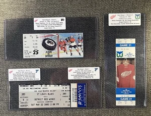 HOF Steve Yzerman Goal Ticket Lot, 1989-2003, Includes 500th Point! - Picture 1 of 2