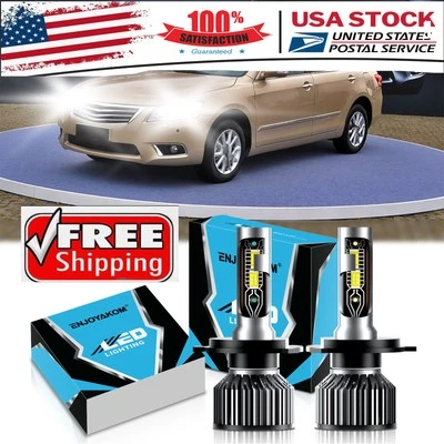 For Toyota Camry 1983-1999 2x LED Headlight High Low Beam Bulbs Kit Super Bright - Изображение 1 из 4