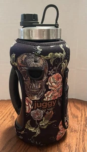 Juggy Gothic Edition 73 Oz Bottle & Insulated Sling Skull Floral Halloween - Picture 1 of 9