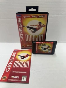 Dragon: The Bruce Lee Story Sega Genesis Complete Game/Box/Manual CIB - Picture 1 of 6