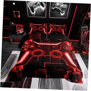 Kids Gaming Size Comforter Game Bedding Sets For Boys Child Teen King Multi 60 - Picture 1 of 7