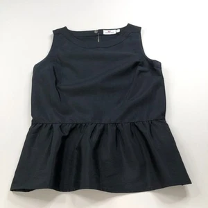 Vineyard Vines 4 Schößchen kariert Karo Pullover Knopf Top Bluse schwarz PLS LESEN - Bild 1 von 15