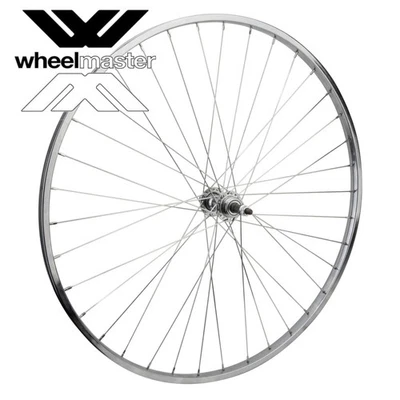 27 Inch Classic Chrome Wheelmaster Bolt-on Steel Rear Freewheel type Bike Wheel - Image 1 of 4