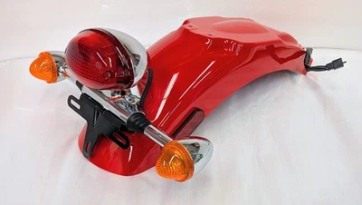 2010 TRIUMPH THRUXTON 900 REAR FENDER MUD GUARD - BRAKE TAIL LIGHT - TURNSIGNALS - Image 1 of 4