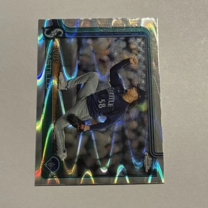 Luis Castillo 2025 Topps cromo refractor de ondas de rayos paralelo #69 Mariners  - Imagen 1 de 2