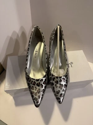 Monroe And Main Leopard Print Stiletto Heels - Image 1 of 2