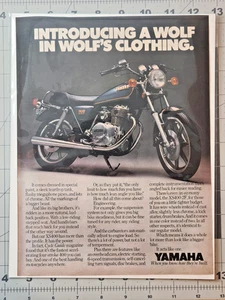1979 Yamaha XS400 Motorrad Printanzeige Magazin Seite Ephemera - Bild 1 von 2