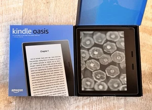 Open Box Amazon Kindle Oasis (9th Gen) 32GB, 4G LTE+WiFi, Gray BUNDLE - Picture 1 of 7