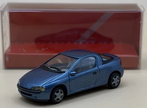 Herpa Rare 1:87 Opel (Vauxhall) Tigra - Metallic Blue  - Picture 1 of 4