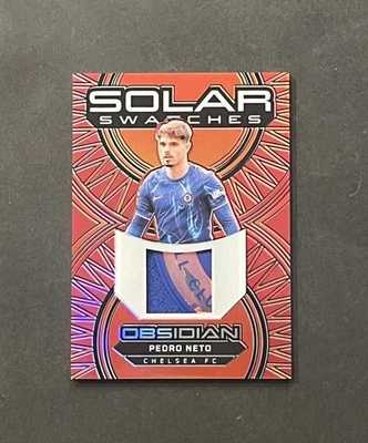 2024-25 Panini Obsidian #SS-PN Pedro Neto Solar Swatches Red Flood Prizm 1/1 - Image 1 of 4