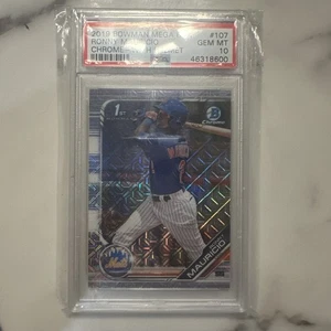 2019 RONNY MAURICIO 1st Bowman Chrome MEGA BOX #107 Mojo Refractor RC - PSA 10 - Picture 1 of 2