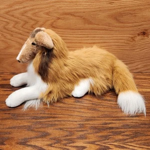 Vintage 1985 Humane Society US realistischer roher Collie Sheltie Lassie Hund Plüsch - Bild 1 von 10