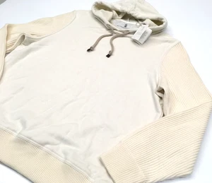 Suéter con capucha tejido manga acanalada lana cachemir Brunello Cucinelli $2K - Imagen 1 de 20