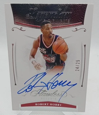 2020-21 Panini Flawless #LEG-HOR Robert Horry Legendary Scripts Auto #/25 - Image 1 of 2