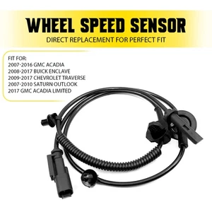 ABS Front Wheel Speed Sensor Fits 2007-2016 GMC Acadia 07-2010 Saturn Outlook Y - Foto 1 di 11