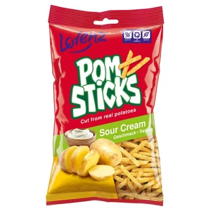 Lorenz Pomsticks Sour Cream 14 X 85g Full box Trending Crisp/FastDispatch - Picture 1 of 1