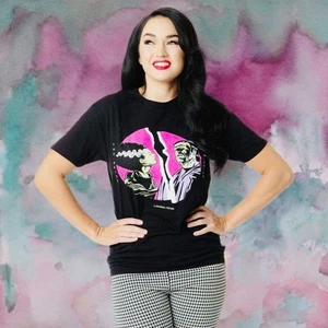Universal Monsters X Unique Vintage Graphic Shirt The Bride & The Monster Tee - Picture 1 of 11