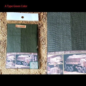 HotSale 1/35 nylon rete mimetica bosco tedesco Sherman Tiger RC carro armato militare - Foto 1 di 2