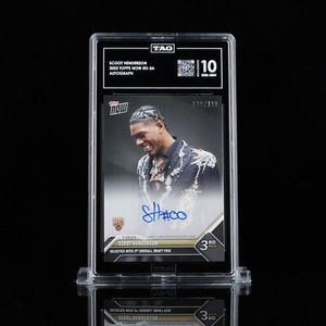 Scoot Henderson 2023 Topps Now Rookie Card Auto /199 #D-3A TAG 10 (987) Gem Mint