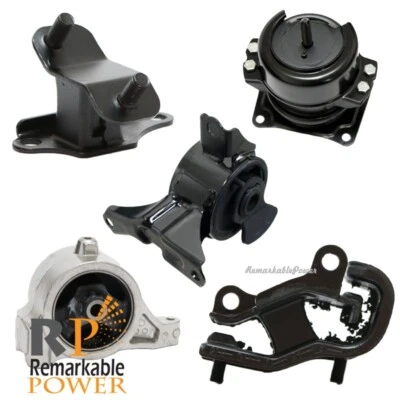 Fits 03-04 Honda pilot, 01-02 Acura MDX Engine Motor & Trans Mounts For 5pcs Foto 1 de 4