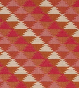 Christopher Farr Geometric Wool Blend Uphol Fabric- Busy Lizzie Hot Pink 1.20 yd - Picture 1 of 2