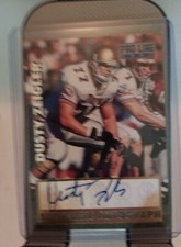 DUSTY ZEIGLER AUTHENTIC RC CERTIFIED SIGNED AUTOGRAPHED CARD NY GIANTS