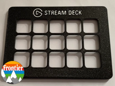 Elgato Stream Deck Face Plate Cover For Mk1 or Mk2 with Custom Text + Colours - Image 1 of 4