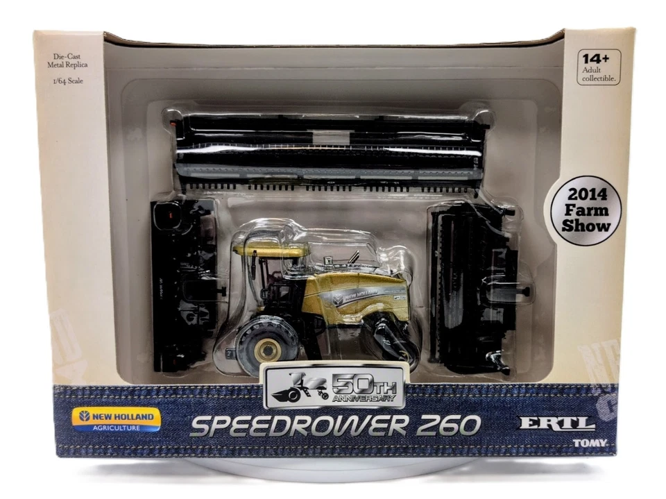 1/64 New Holland Speedrower 260 2014 Farm Show Gold Chaser - Image 1 of 3