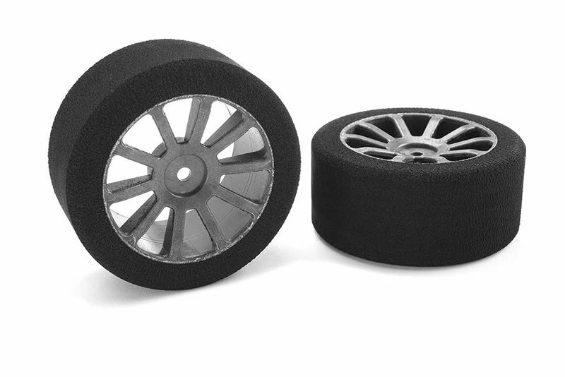 Corally Attack Foam Tires for 1/10 GP Touring, 40 Shore, 30mm Rear, Carbon Rims - Image 1 of 1
