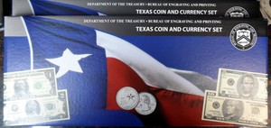 2 Rare 2003 Matched & Consecutive Serial Numbered Texas Coin and Currency Sets