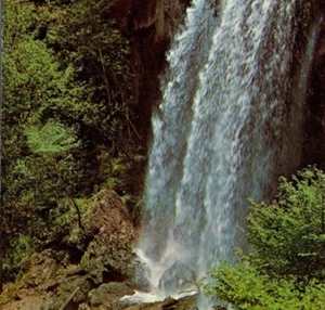 Wasserfall Südliche Appalachen Alleghenies Blue Ridge Land Vintage Postkarte - Bild 1 von 4