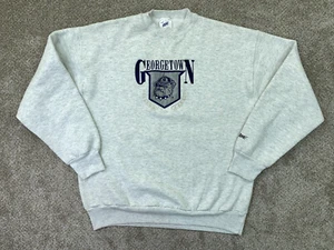 Georgetown Pullover Herren XXL grau Hoyas Sweatshirt Boxy Bike 1990er Vintage Made in USA - Bild 1 von 10