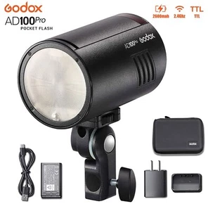 GODOX AD100Pro 100W TTL HSS Blitz Taschenblitz mit 2600mAh Akku Set - Afbeelding 1 van 9