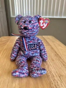 Peluche Ty Beanie Baby EE. UU. The Bear Coleccionable Retirado De Colección Original 8.5 pulgadas - Imagen 1 de 7
