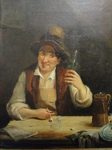 Oil on Canvas Painting, One Summer Evening Drunk, 1850 - Picture 1 of 5