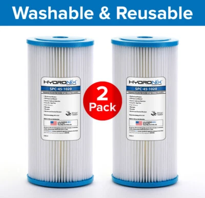 Hydronix SPC-45-1020 Whole House Pleated Sediment Water Filters 4.5" x 10" - Image 1 of 4