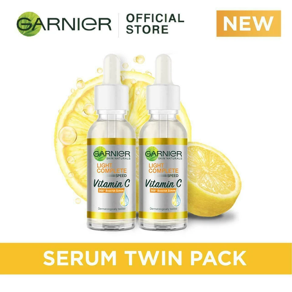 Garnier Light Complete VITAMIN C Booster Face Serum 30ml x 2 (Pack of 2) - Image 1 of 1