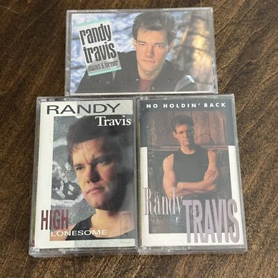 3 RANDY TRAVIS Cassette Tapes High Lonesome Always & Forever No Holdin' Back - Image 1 of 3