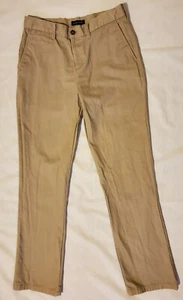 Nautica Khaki Tan Dress Pants Girl Size 16 Regular 100% Cotton School Uniform - Picture 1 of 6