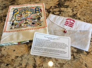 New Catstudio Pennyslvania Dish Towel Hand / Bar Geography With Bag - Picture 1 of 9