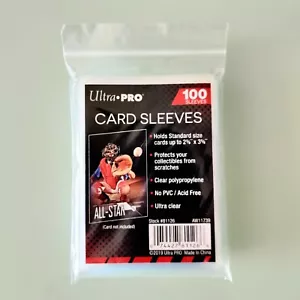Ultra Pro Penny Card Sleeves (100 ct) - Soft Standard 2-5/8" x 3-5/8" Sleeve - Picture 1 of 2