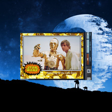 Topps Star Wars Card Trader Vintage 1977s Sapphire Gold Luke Skywalker + C3PO