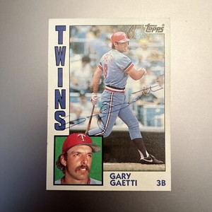 GARY GAETTI 1984 TOPPS AUTOGRAPHED SIGNED AUTO BASEBALL CARD