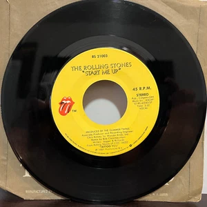ROLLING STONES - Start Me Up / No Use in Cry (1981) 7" Vinyl Record 45RPM - VG+ - Picture 1 of 2