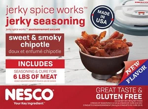 Jerky Spice Works Sweet Smoky Chipotle Flavor Beef Jerky Seasoning Nesco BJSC-6 - Picture 1 of 3