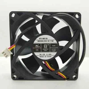 NEW DWPH EFC-08E12D-EF05 DC 12V 0.4A 80x80x25mm 3-wire Server Cooling Fan - Picture 1 of 2
