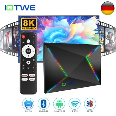 NEW Android14 Smart TV BOX 64GB 32GB WIFI6 Netzwerk Media Player Octa Core 2025 - Bild 1 von 4