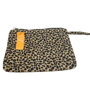 LOF Leopard Animal Print Everyday Fashion Large Pouch Clutch Bag NWT - Picture 1 of 2